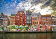 Bloemenmarkt: il mercato galleggiante di fiori